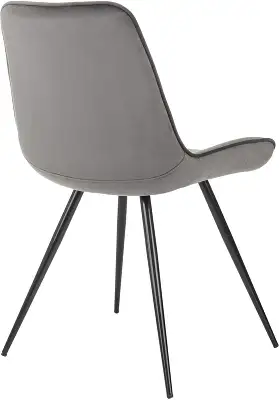 Стул для дома Бюрократ CH-K2_2 комплект 2шт т.серый Holland 18 металл черный на ножках (CH-K2_1/HL18_2)
