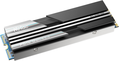 SSD накопитель Netac SSD NV5000 1TB PCIe 4 x4 M.2 2280 NVMe 3D NAND, R/W up to 5000/4400MB/s, IOPS(R4K) 400K/530K, TBW 640TB, with heat sink, 5y wty