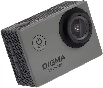 Экшн-камера Digma DiCam 180 серый