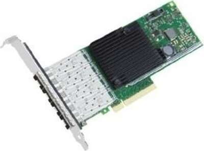 Сетевой адаптер Intel Ethernet Converged Network Adapter X710-DA4, 10Gb Quad Ports SFP+, open optics, transivers not included, LP and FH brackets included (analog X710DA4G2P5, X710DA4FHBLK, EX710DA4G1P5)