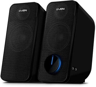 Колонки Sven 470 2.0 черный 12Вт