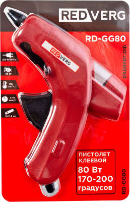 Клеевой пистолет RedVerg RD-GG80 80Вт 16гр/мин стерж.:11.2мм