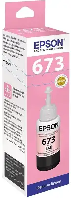 Чернила Epson 673 C13T673698 (аналог C13T67364A) светло-пурпурный 70мл для Epson L800/L810/L850/L1800
