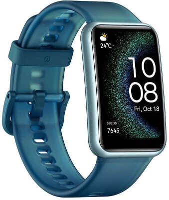Смарт-часы Huawei Fit SE STA-B39 30мм 1.64" AMOLED корп.зеленый рем.зеленый разм.брасл.:130-210мм (55020ATF)