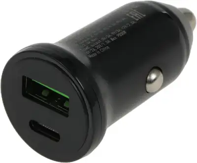Автомобильное зар./устр. Wiiix UCC-7-2-11 3.1A+3A (PD+QC) USB-C/USB-A универсальное черный