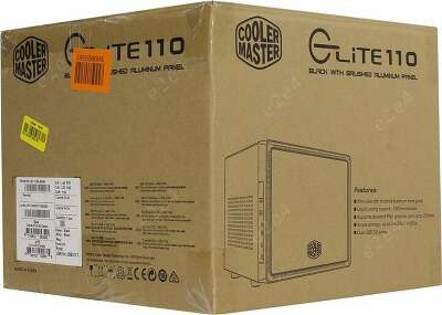 Корпус COOLERMASTER Elite 110A, черный, mini-ITX, Без БП (RC-110A-KKN1)
