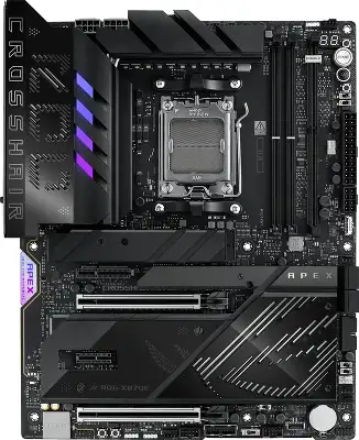 Материнская плата ASUS ROG CROSSHAIR X870E APEX, AM5, X870E, 4*DDR5, 4*SATA, 5*M.2, 8*USB 3.2, 2*Type-C, 2*USB4, 6*PCIx16, 1xPCIe 4, 1xPCIe, ATX; 90MB1KR0-M0EAY0