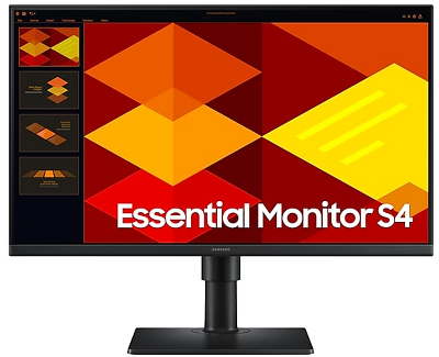 Монитор Samsung 24" Essential S4 S40GD S24D400GAI IPS LED 16:9 1920x1080x100Hz 5ms 250cd 1000:1 178/178 2*HDMI DP USB2.0 x2 HAS Tilt Pivot Swivel VESA Black