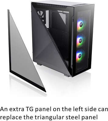 Корпус Thermaltake Divider 500 TG ARGB, черный, ATX, Без БП (CA-1T4-00M1WN-01)