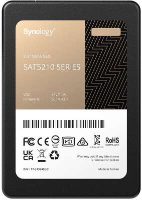 Твердотельный накопитель SATA3 480Gb [SAT5210-480G] (SSD) Synology SAT5210