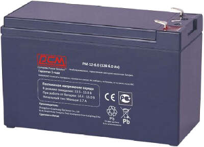 Батарея аккумуляторная для ИБП PowerCom PM-12-6.0 12V 6Ah