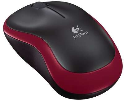 Мышь беспроводная Logitech M185 Red красная, оптическая, 1000dpi, 2.4GHz