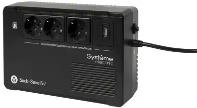 Источник бесперебойного питания Systeme Electriс BV BVSE400RS 240Вт 400ВА черный