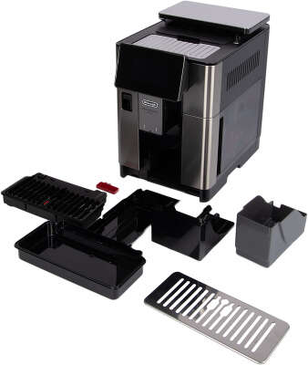 Кофемашина Delonghi Primadonna Soul ECAM610.74.MB 1450Вт черный/серебристый