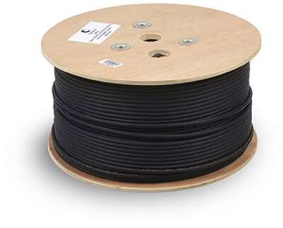 Cabeus UTP-4P-Cat.5e-SOLID-OUT-PE-UV Кабель витая пара U/UTP 5e кат. 4 пары (24 AWG), одножильный, для внешней прокладки, PE-UV (305 м)
