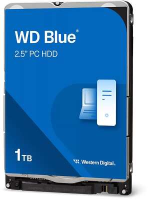 Жесткий диск Western Digital 2,5'' 1TB WD10SPZX Blue SATA3,6Gb/S, Cache 128Mb,5400rpm {50} (845319)