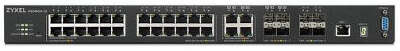Коммутатор ZyXEL XGS4600-32F, управляемый, 24x1 Гбит/с, SFP 4x10 Гбит/с, установка в стойку
