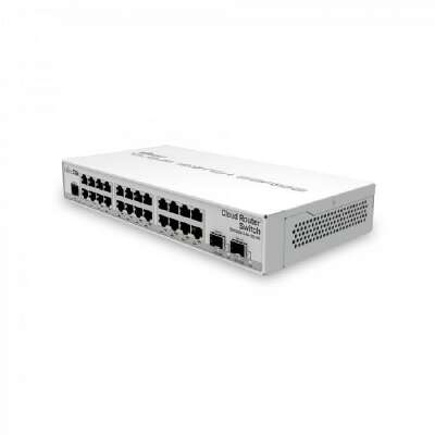MikroTik CRS326-24G-2S+IN Коммутатор,24Gigabit Ethernet, 2 SFP+ настольное исполнение