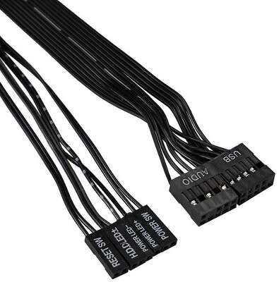 Корпус MIDITOWER ATX 500W 2xUSB 2хАудио черный XP-332-XP500 EX283073RUS EXEGATE
