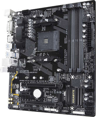 Материнская плата microATX LGAAM4 GIGABYTE GA-AB350M-DS3H V2