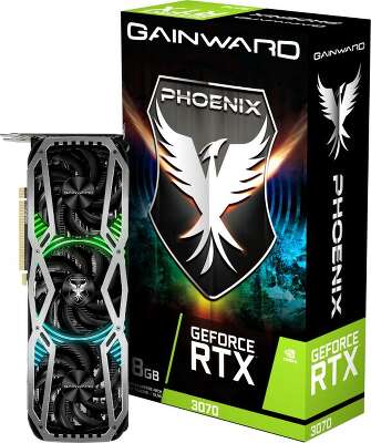 Видеокарта GAINWARD NVIDIA nVidia GeForce RTX 3070 Phoenix 8Gb DDR6 PCI-E HDMI, 3DP