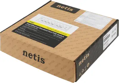 Коммутатор Netis P106C (L2) 6x100Мбит/с 4PoE+ 60W неуправляемый