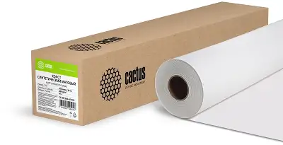 Холст Cactus CS-MC260-61030 610мм-30м/260г/м2/белый матовое синтетика для струйной печати втулка:50.8мм (2")