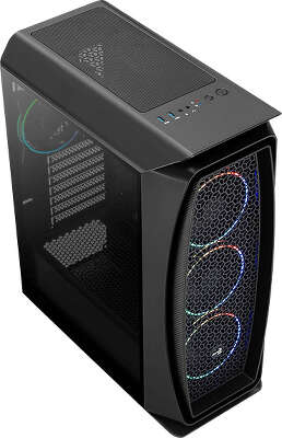 Корпус AeroCool Aero One Eclipse-G-BK-v1, черный, ATX, Без БП (ACCM-PB17143.11)