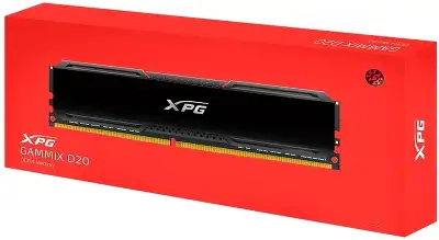 Память DDR4 16GB 3600MHz A-Data AX4U360016G18I-CBK20 XPG Gammix D20 RTL Gaming PC4-28800 CL18 DIMM 288-pin 1.35В single rank с радиатором Ret