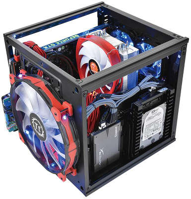 Корпус Thermaltake Case Suppressor F1, window, Black, w/o PSU, mITX