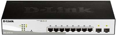 D-Link DGS-1210-10/F1A Управляемый L2 коммутатор с 8 портами 10/100/1000Base-T и 2 портами 1000Base-X SFP