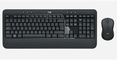 Комплект клавиатура и мышь Logitech беспроводной MK540 Advanced |920-008686| клавиатура черная, мультимедийная, 114 |920-008686| клавиш с защитой от воды, мышь черная, оптическая 1000dpi, 3 кнопки, 2.4GHz, USB-ресивер (077478) {4}