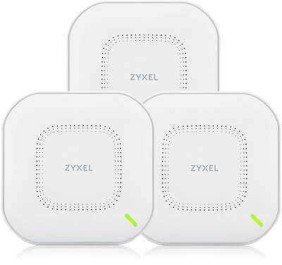 Точка доступа ZYXEL NebulaFlex NWA210AX, LAN: 2x2.5 Гбит/с, 802.11a/b/g/n/ac/ax, 2.4 / 5 ГГц, 3шт