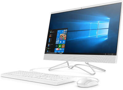 Моноблок HP" 24-f1001ur R 3 3200U/4/1000/128 SSD/R Vega 3/WF/BT/Cam/Kb+Mouse/W10,белый