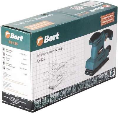 Вибро шлифовальная машина Bort BS-155 150Вт (91275622)