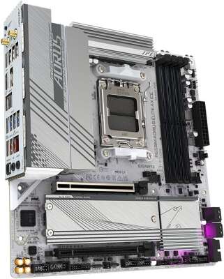 Материнская плата mATX LGAAM5 GIGABYTE B650M AORUS ELITE AX ICE
