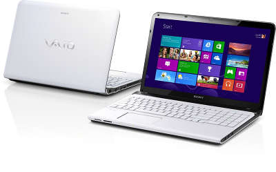 Ноутбук Sony VAIO SVE1512G1R/W White 15.5" HD /B980/4/500/Multi/WF/BT/CAM/W8
