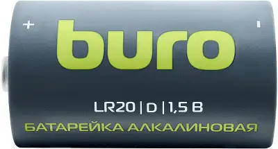 Батарея Buro Alkaline LR20 D 18000mAh (2шт) блистер