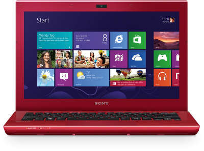 Ноутбук Sony VAIO SVS1313M1RR Red 13.3" HD/i3-3120M/ 4/500/WF/BT/CAM/ W8