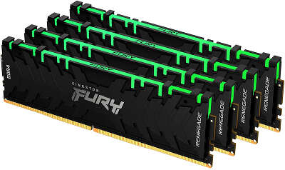 Набор памяти DDR4 DIMM 4x16Gb DDR3200 Kingston FURY Renegade RGB (KF432C16RB1AK4/64)