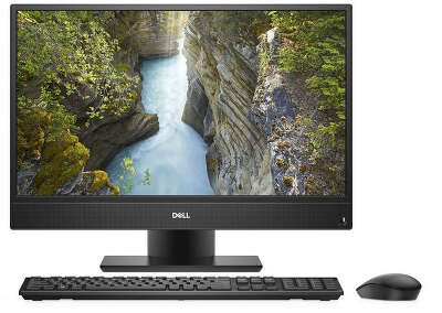 Моноблок Dell Optiplex 5270 21.5" FHD i3-9100/8/500/WF/BT/Cam/Kb+Mouse/W10Pro,черный/серебристый