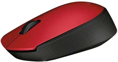 Мышь беспроводная Logitech Wireless Mouse M171 Red USB (910-004641)