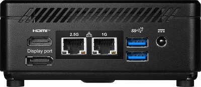 Неттоп MSI Cubi 5 12M-014XRU i5 1235U (1.3) 16Gb SSD512Gb Iris Xe без ОС 2.5xGbitEth+1xGbitEth WiFi BT 65W черный (9S6-B0A811-222)