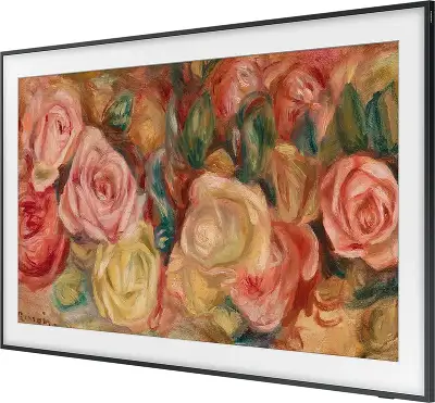Телевизор QLED Samsung 55" QE55LS03DAUXRU The Frame черный 4K Ultra HD 120Hz DVB-T2 DVB-C DVB-S2 USB WiFi Smart TV (RUS)