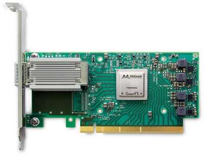 Сетевой адаптер Mellanox MCX515A-CCAT ConnectX-5 EN network interface card, 100GbE single-port QSFP28, PCIe3.0 x16, tall bracket, RTL {20} (480375)