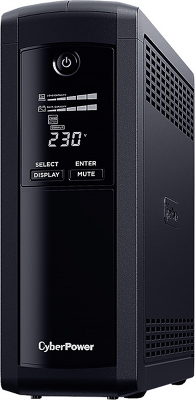 Источник бесперебойного питания Cyberpower VP1600ELCD Line-Interactive 1600VA/960W USB/RS-232/RJ11/45 (4 + 1 EURO)