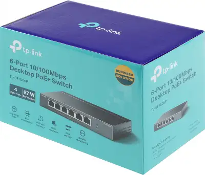 Коммутатор TP-LINK TL-SF1006P, 6*10/100