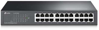TP-Link TL-SF1024D Коммутатор с 24 портами 10/100 Мбит/с для размещения на столе или в стойке