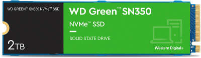 Твердотельный накопитель M.2 NVMe 2Tb Western Digital Green SN350 [WDS200T3G0C] (SSD)