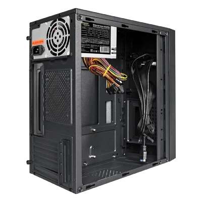 Exegate EX291274RUS Корпус Minitower ExeGate BAA-109U2-AAA450 (mATX, AAA450 8см, 2*USB+2*USB3.0, аудио, черный)